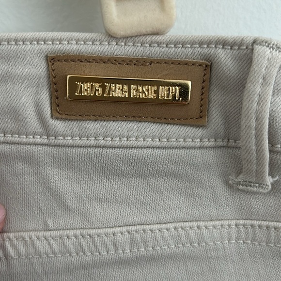 Zara Off White Super Stretch Skinny Jeans Size 6 NWT - Picture 5 of 8